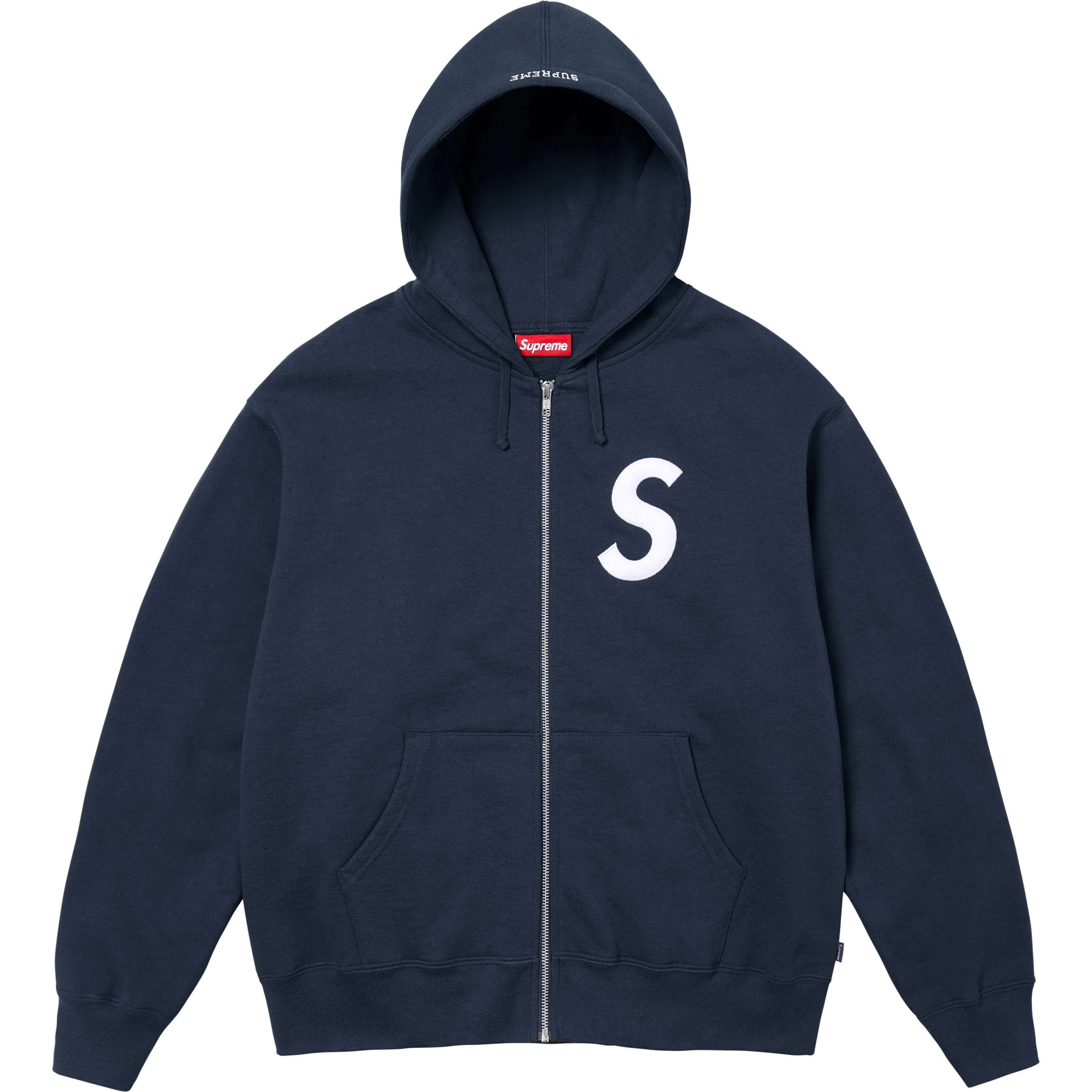 S Logo Zip Up Hooded Sweatshirt view 8